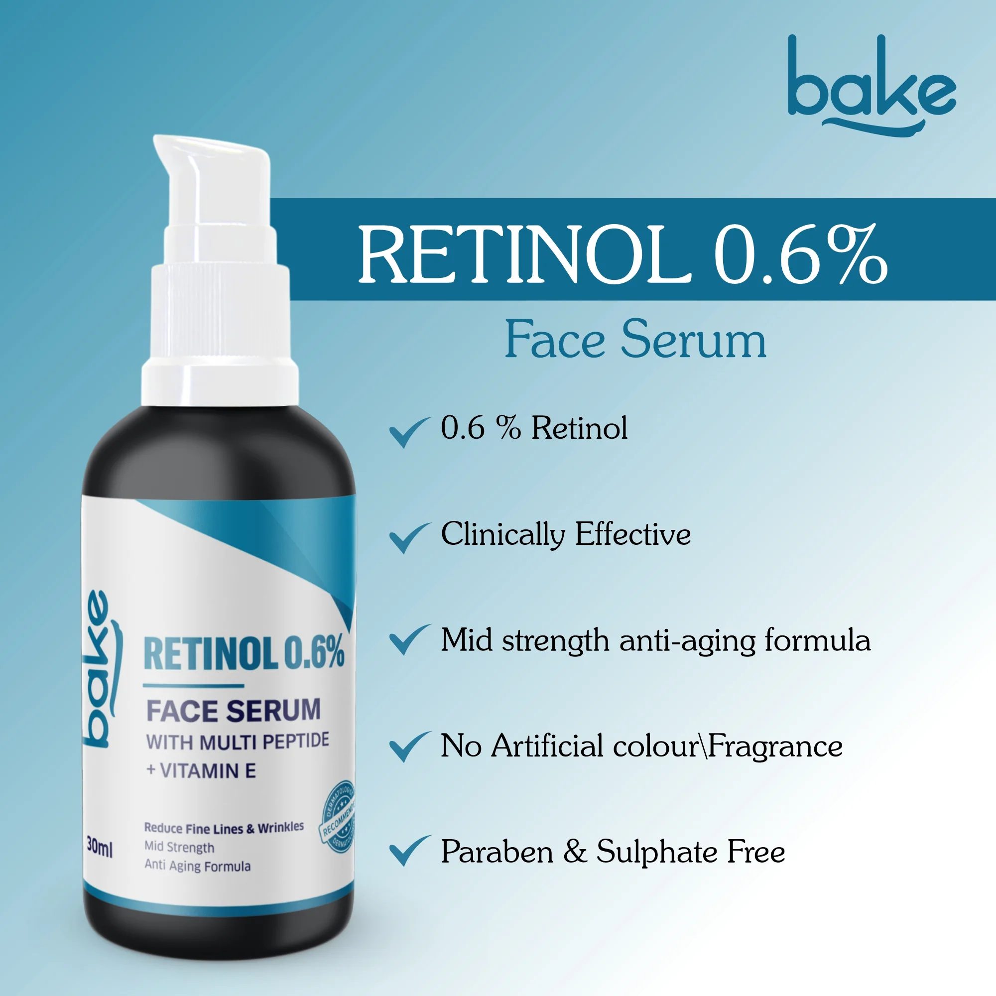 0.6% Retinol Serum with Multi Peptides - Image 3