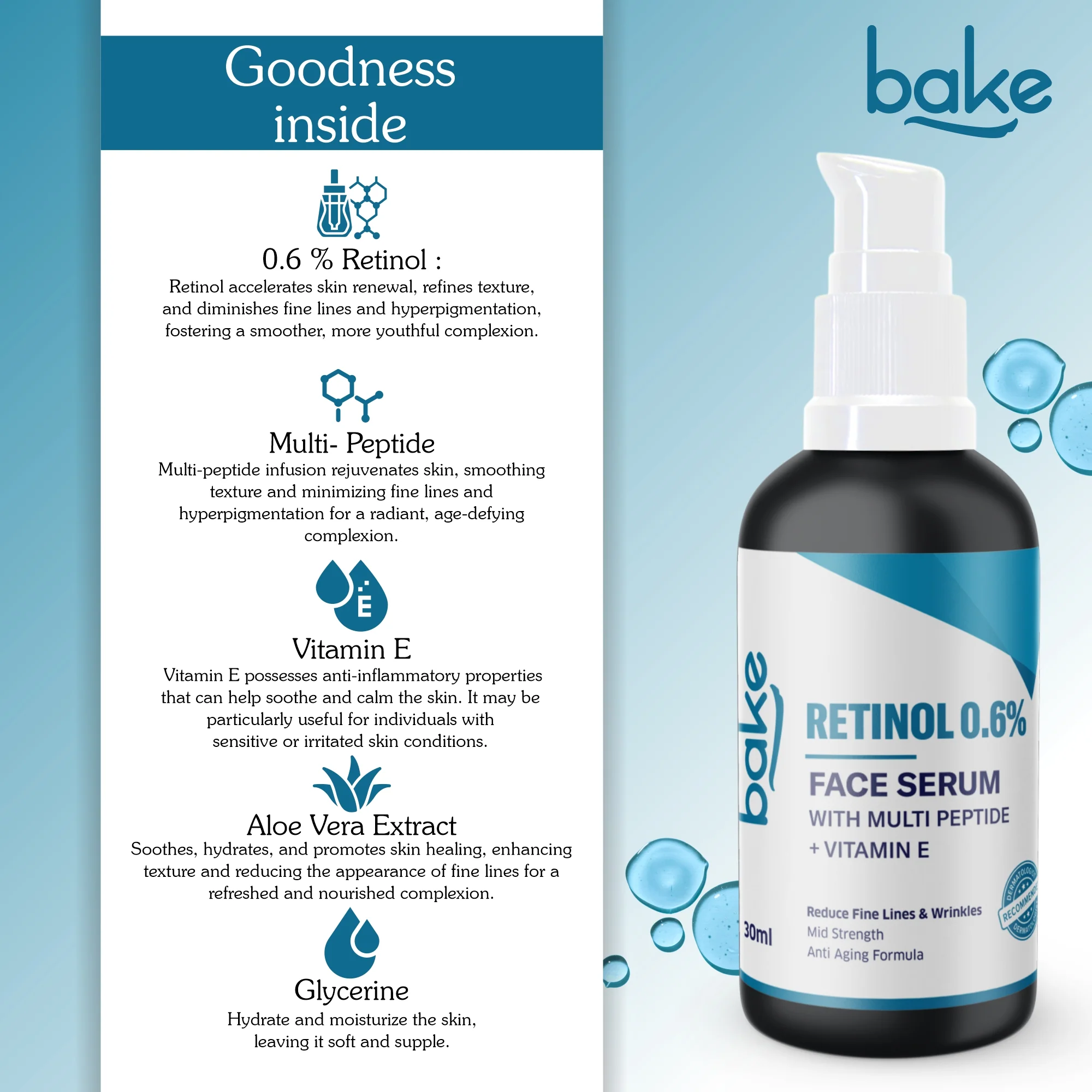 0.6% Retinol Serum with Multi Peptides - Image 4
