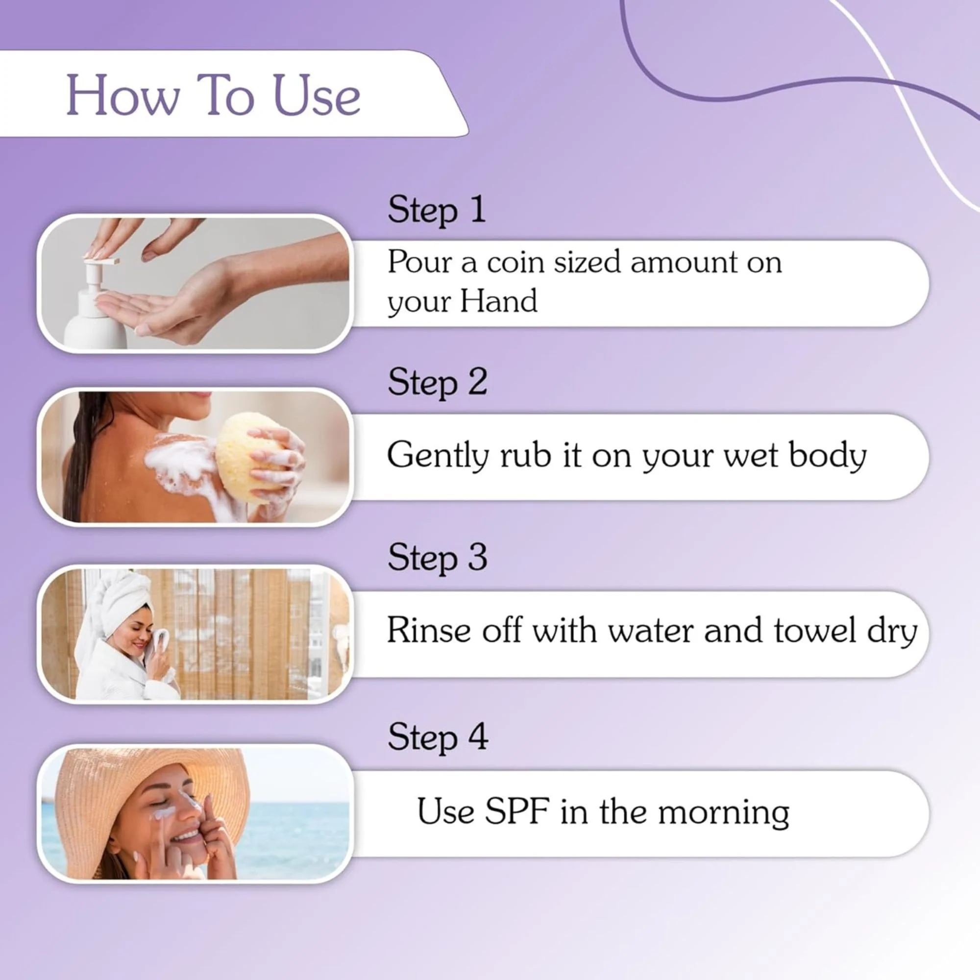 2% Kojic Acid + Blueberry Body Wash - Image 6