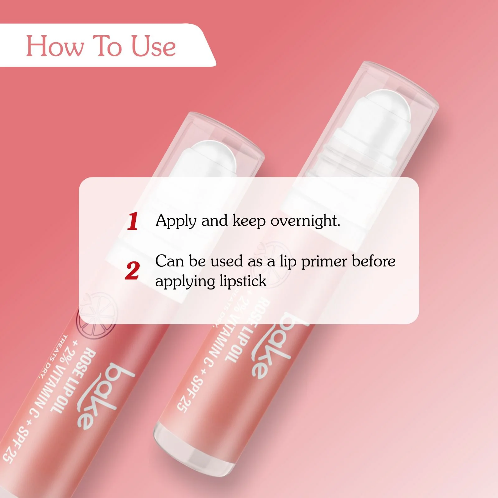 2% Vitamin C Rose Tinted Lip Oil SPF 25 PA+++ - Image 6