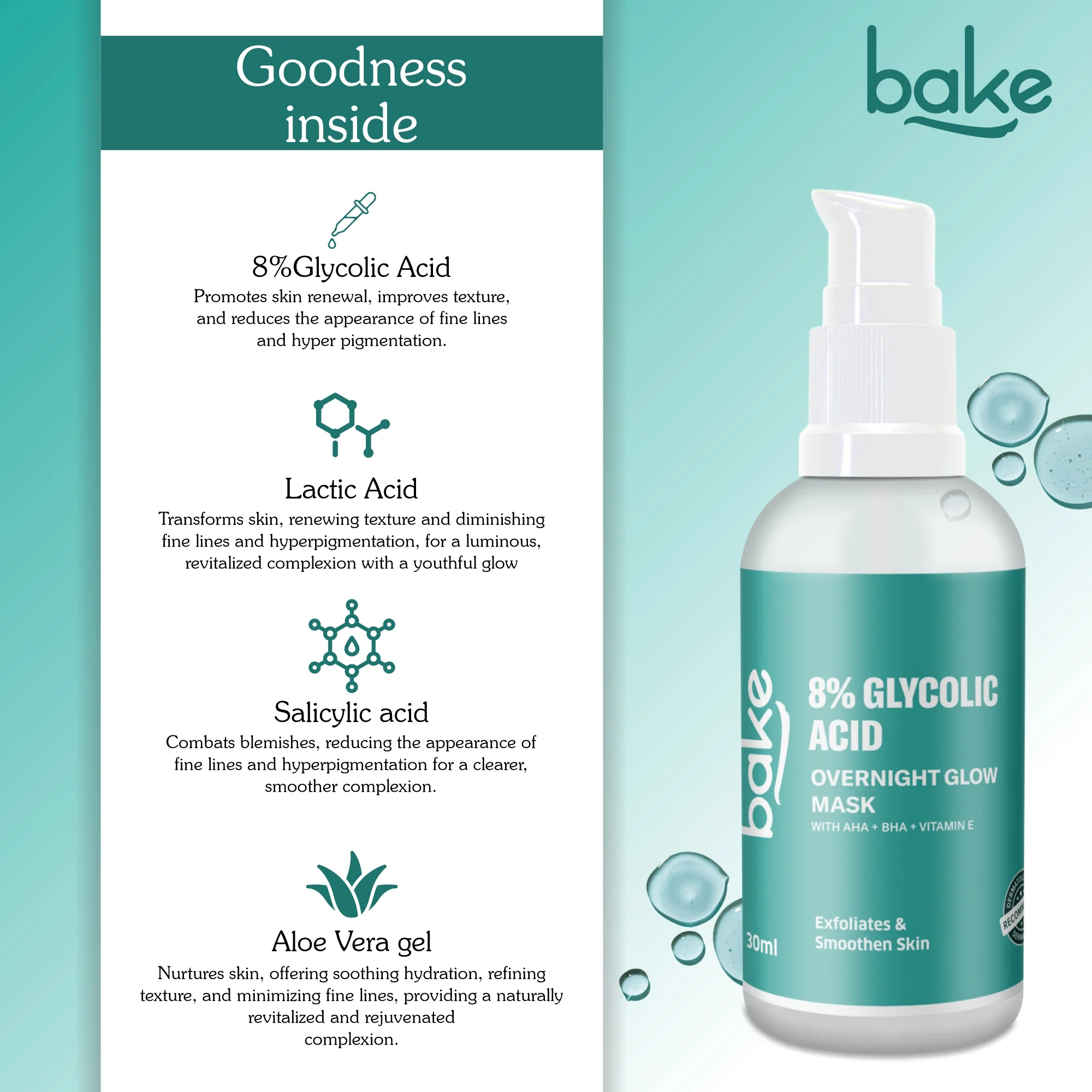 8%Glycolic Acid Overnight Peeling Serum - Image 4