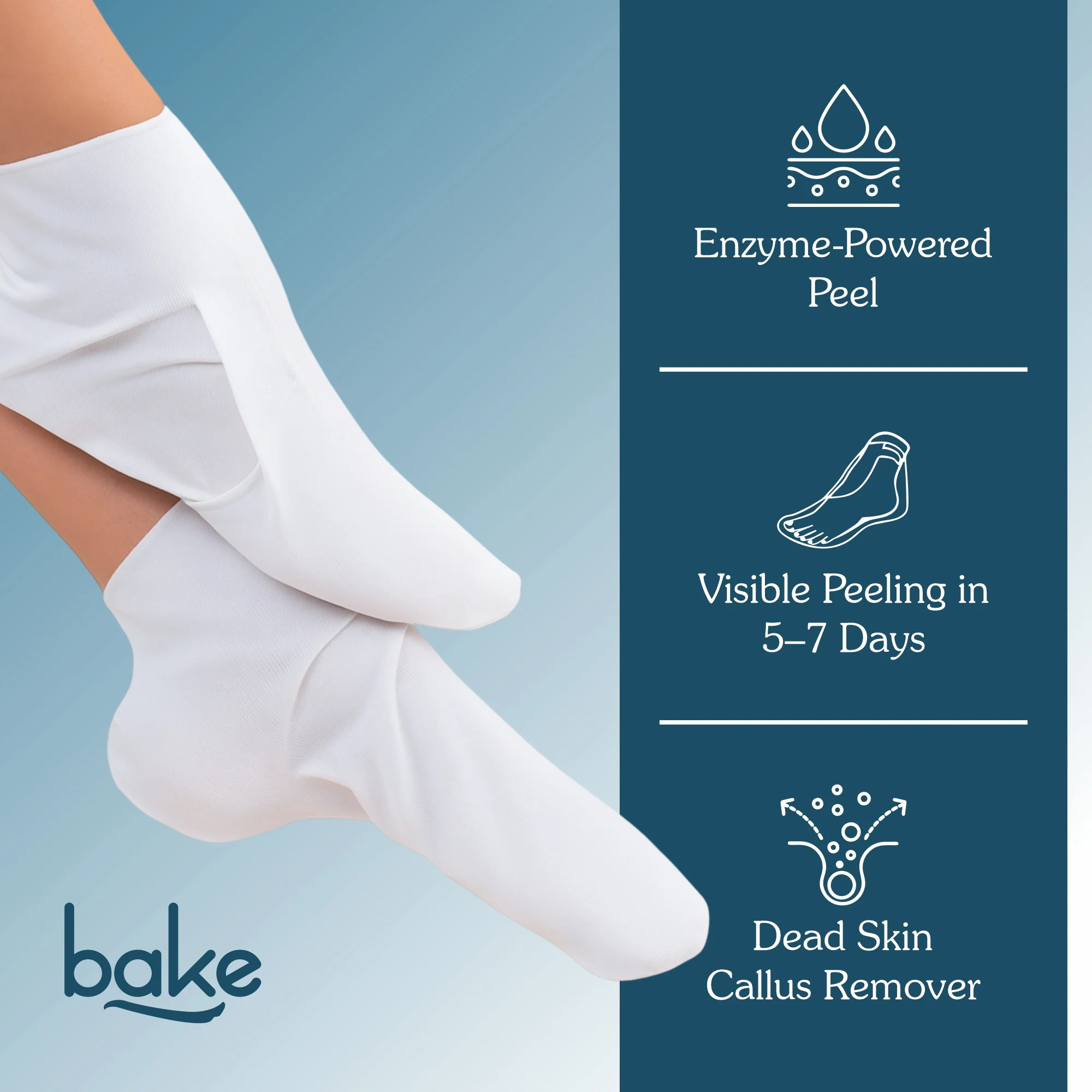 AHA + BHA Peeling & Exfoliating Foot Mask - Image 3