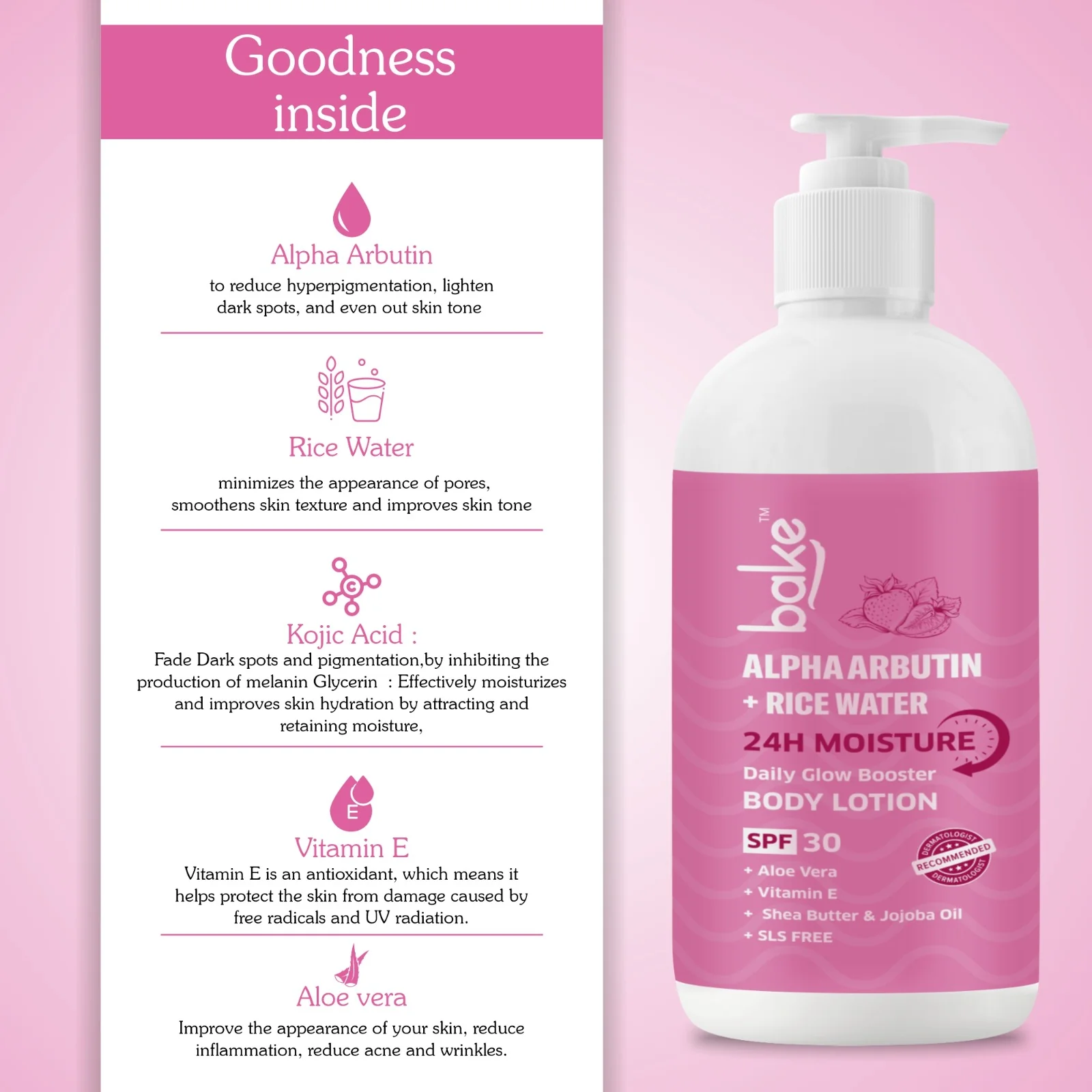 Alpha Arbutin + Rice Water Body Lotion SPF 30 PA+++ - Image 4