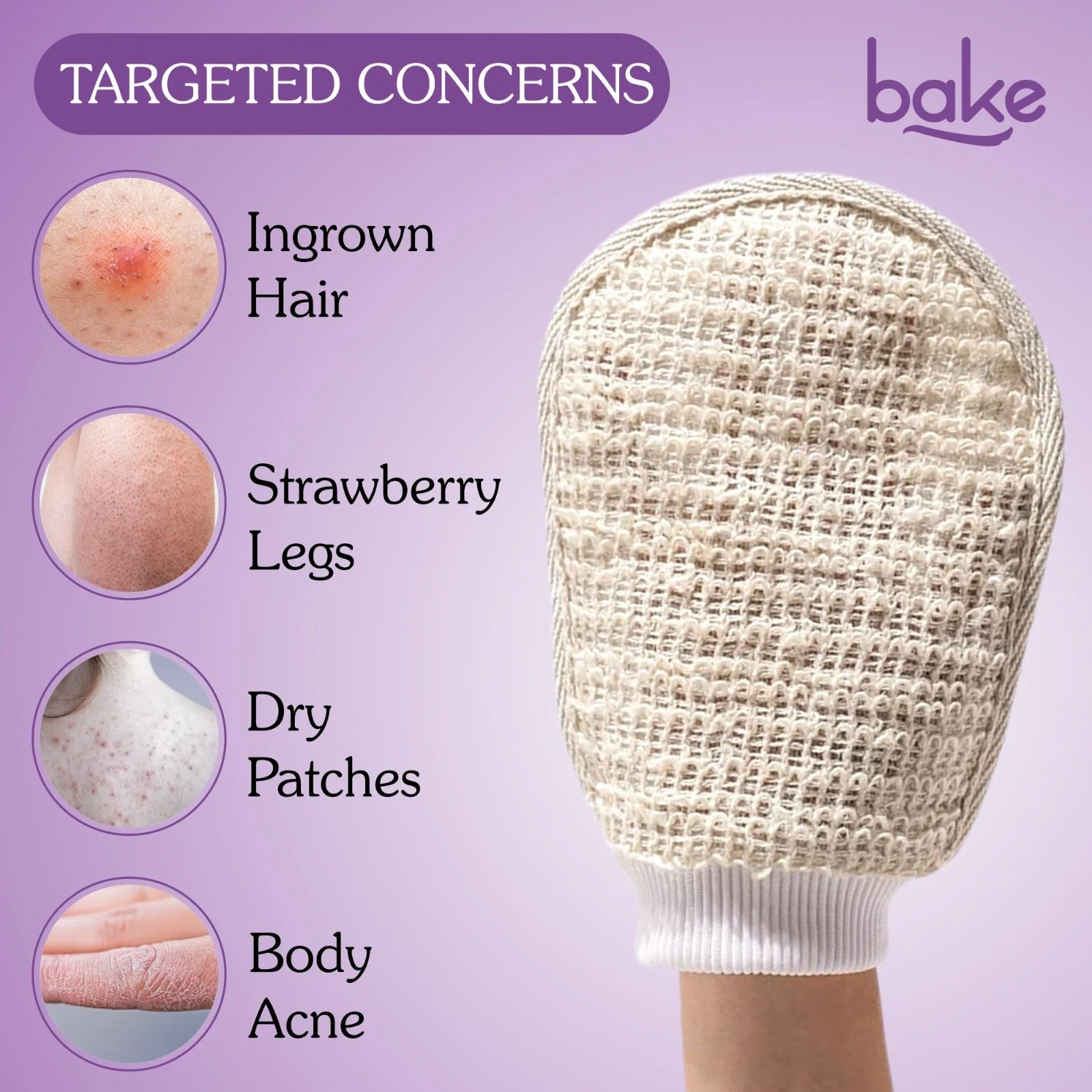 Tan Removal Exfoliating Bath Kit - 100% Ramie Plant Fibre Gloves + Kojic Acid Soap (2 Pcs) with Scrub Treatment - Image 4